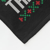 おもしろい銃の醜いクリスマスS銃愛好家の男性の女性 フリースブランケット (角)