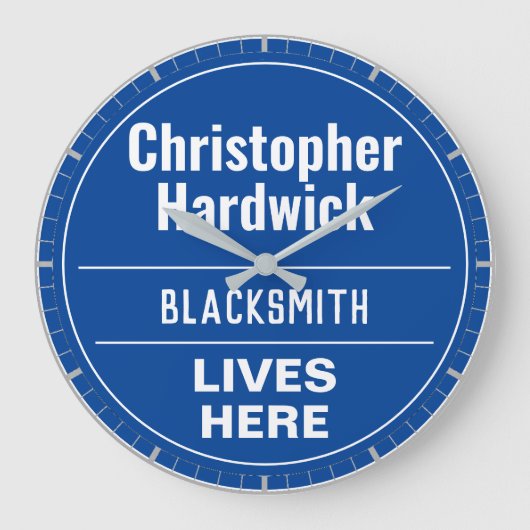 おもしろい鍛冶壁プラークスタイル大時計 ラージ壁時計 (正面)