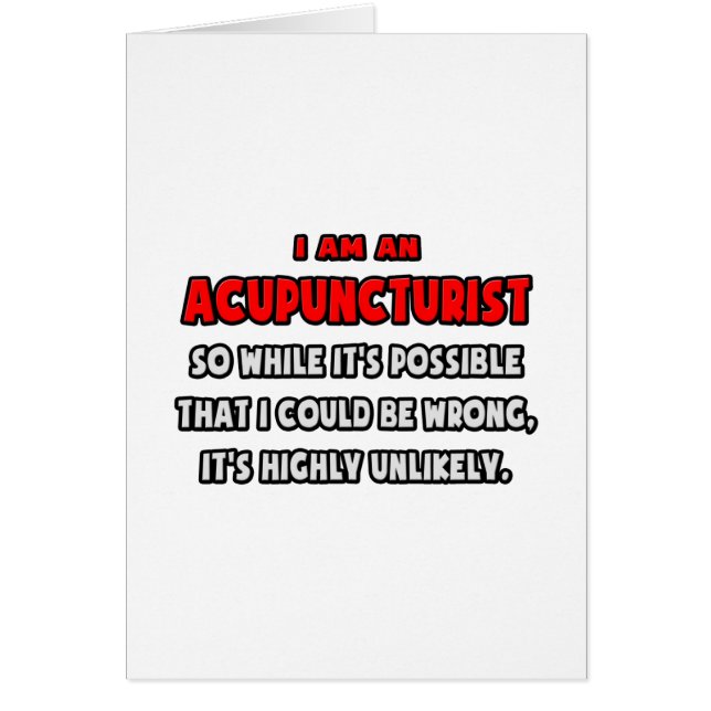 おもしろい鍼灸師…非常に可能性の低い (正面)