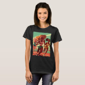 おもしろい長距離女性ランナークロスカントリー Tシャツ (正面フル)
