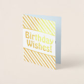 おもしろい間抜けと「誕生日の願い！」 カード (正面)