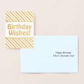 おもしろい間抜けと「誕生日の願い!」 カード (ディスプレー)