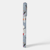 おもしろい間抜け雪だるまホットココアを飲む Case-Mate iPhoneケース (裏面 / 右)