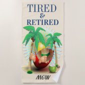 おもしろい除ビーチタオル ビーチタオル (正面)