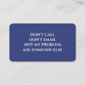 おもしろい除退職した 名刺 (裏面)