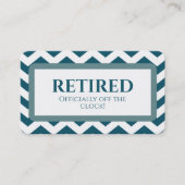 おもしろい除退職した 名刺 (正面)