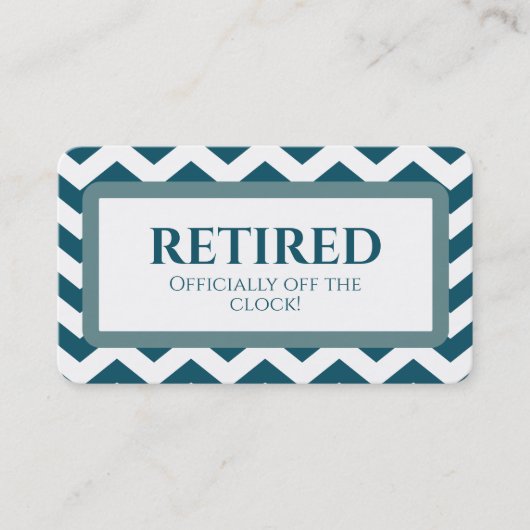 おもしろい除退職した 名刺 (正面)