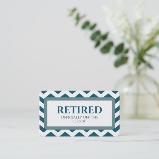 おもしろい除退職した 名刺 (スタンド正面)