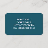 おもしろい除退職した 名刺 (裏面)