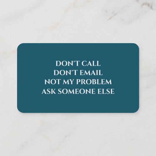 おもしろい除退職した 名刺 (裏面)