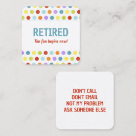 おもしろい除 スクエア名刺