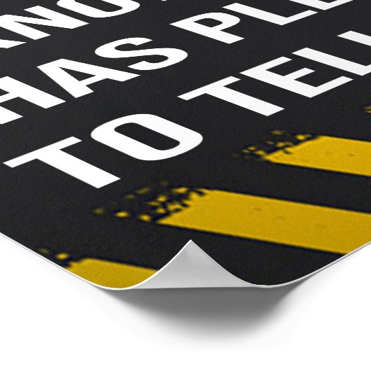 おもしろい除 ポスター (角)