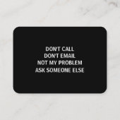 おもしろい除 名刺 (裏面)