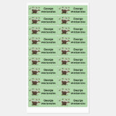 おもしろい陰部のユーモアパーソナライズされた漫画 ラベル (シート)