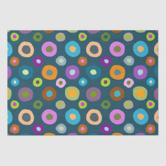 おもしろい陽気カラフル分離ティッシュペーパー 薄葉紙 (正面)