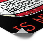 おもしろい障害支援ことわざかわいい障害A ポスター (角)