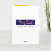 おもしろい雑種犬の誕生日カード カード (裏面)