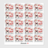 おもしろい離れReview Cute Santa Christmas Business シール (シート)