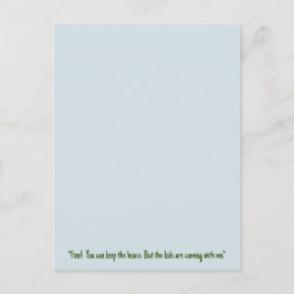 おもしろい離婚葉書 ポストカード