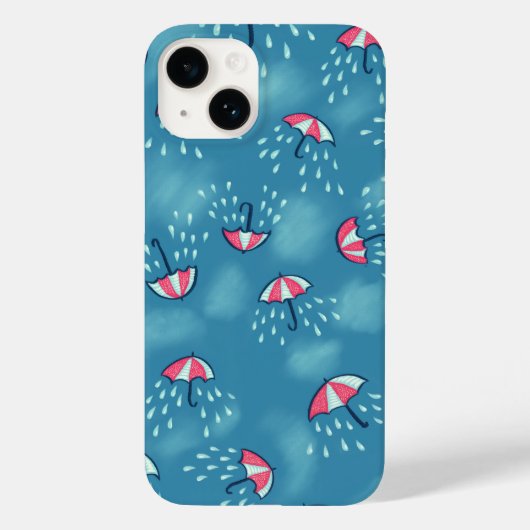 おもしろい雨傘自然愛好家 Case-Mate iPhoneケース (裏面)