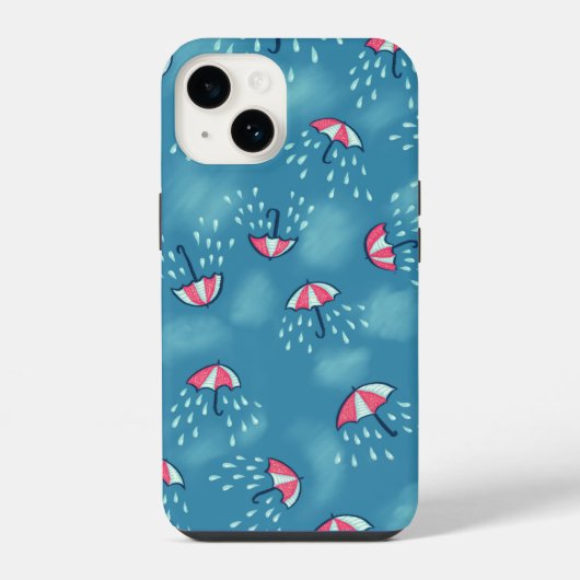 おもしろい雨傘自然愛好家 iPhoneケース (裏面)