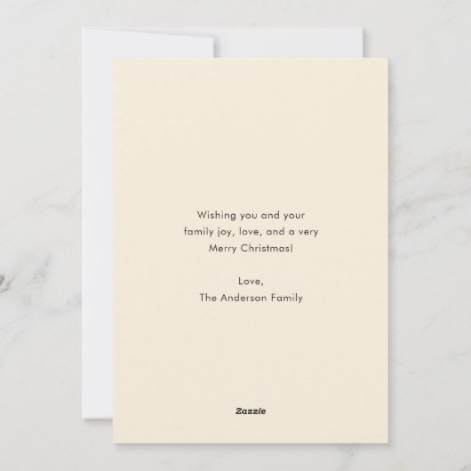 おもしろい雪だるまかわいいクリスマス シーズンカード (裏面)