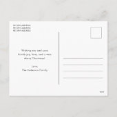 おもしろい雪だるまかわいいクリスマス シーズンポストカード (裏面)