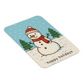 おもしろい雪だるまかわいいクリスマス マグネット (右側)