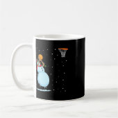 おもしろい雪だるまのクリスマス コーヒーマグカップ (左)