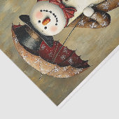 おもしろい雪だるまの傘BA9デコペ 薄葉紙 (詳細)