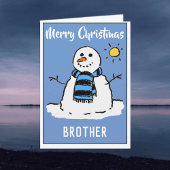 おもしろい雪だるまクリスマスカード シーズンカード