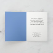 おもしろい雪だるま会社クリスマスカード。 シーズンカード (内部)