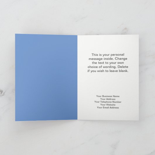 おもしろい雪だるま会社クリスマスカード。 シーズンカード (内部)