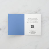 おもしろい雪だるま会社QRコード付きクリスマスカード シーズンカード (内部)