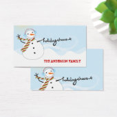 おもしろい雪だるま応援ホリデイDIYギフトラベル (デスク)