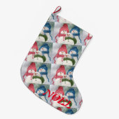 おもしろい雪だるま系 ラージクリスマスストッキング (正面 (吊り時))