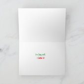 おもしろい雪だるま考えはセクシーなクリスマス シーズンカード (内部)