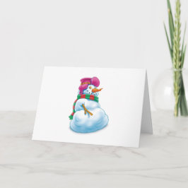 おもしろい雪だるま考えはセクシーなクリスマス シーズンカード