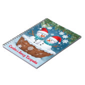 おもしろい雪だるま ノートブック (左側)