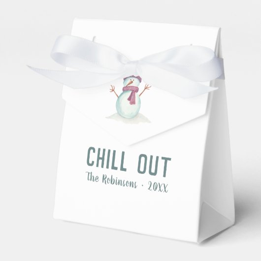 おもしろい雪だるま フェイバーボックス (正面サイド)