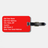 おもしろい雪だるま ラゲッジタグ (裏面横)