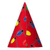 おもしろい電球クリスマスパーティー紙コーン帽子 パーティーハット (裏面)