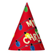 おもしろい電球クリスマスパーティー紙コーン帽子 パーティーハット (左)