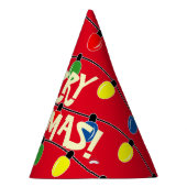 おもしろい電球クリスマスパーティー紙コーン帽子 パーティーハット (右)