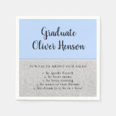 おもしろい青学卒卒業に関するシンプル事実 スタンダードカクテルナプキン (正面)