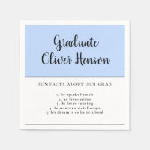 おもしろい青学卒卒業に関するシンプル事実 スタンダードカクテルナプキン (正面)