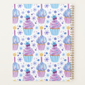 おもしろい青紫雪カップケーキプランナー プランナー手帳 (裏面)