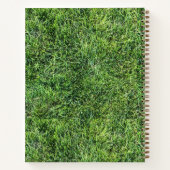 おもしろい青草のテクス実在写真クール ノートブック (裏面)