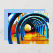 おもしろい青葉書のトンネル ポストカード (正面/裏面)