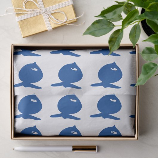 おもしろい青 薄葉紙 (ギフト)